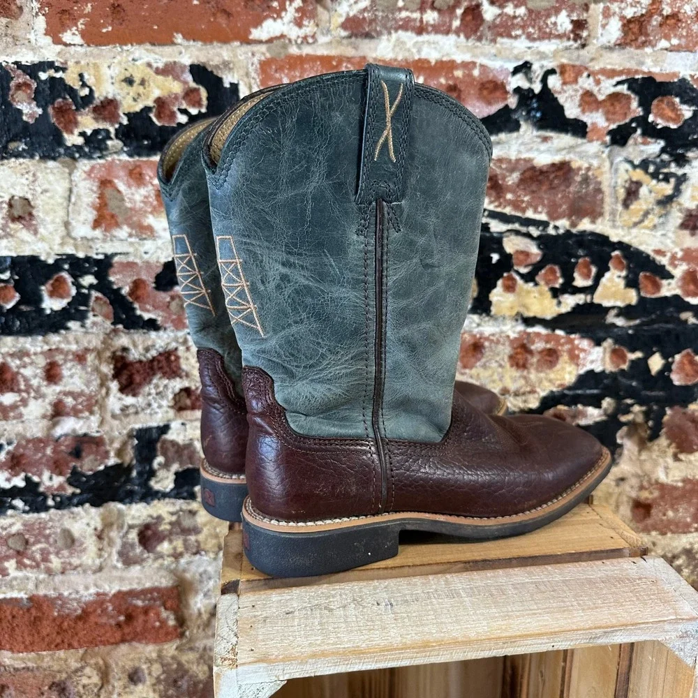 Twisted X Brown Leather Western Boots US 2 Boys Youth